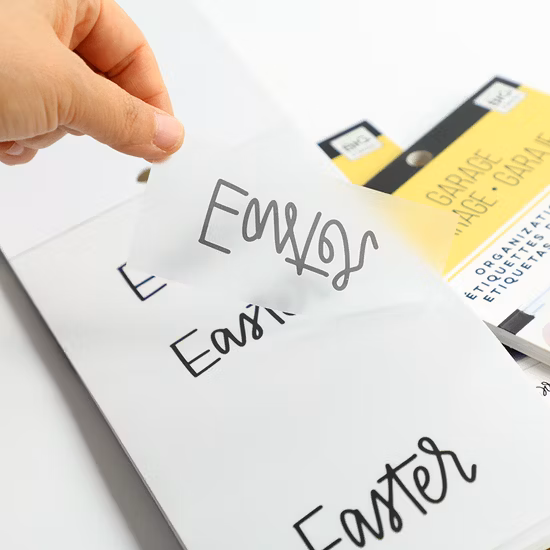 Sticker Factory Making Direct Thermal Die Cut PVC Label Sticker